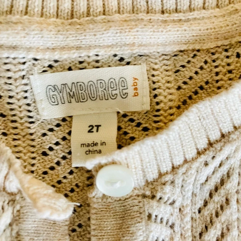 Cream cardigan size 2T by Gymboree